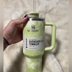 Stanley 40oz citron tie dye tumbler